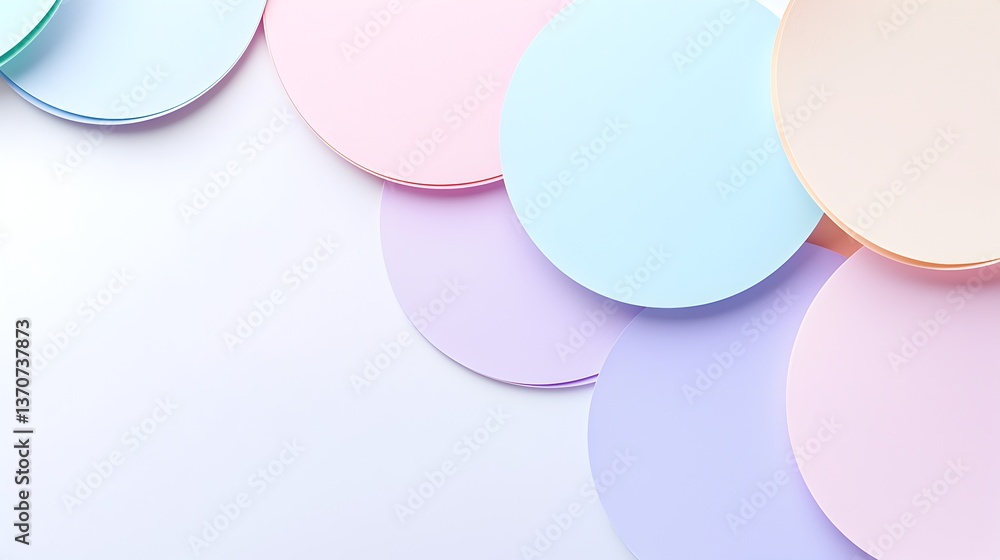 Poster a colorful background with many small circles of different colors