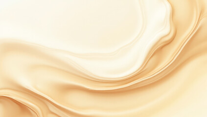 Cream coffee abstract swirling waves top view, background