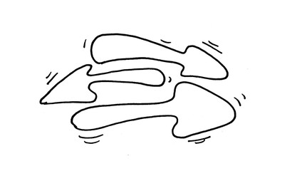 Set of hand-drawn arrows isolated on transparent background. design for infographics, presentations business concepts, UI elements, creative projects