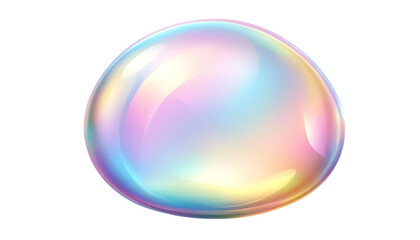 Obraz premium Iridescent Soap Bubble with Colorful Reflections png