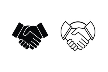 Handshake Icons Partnership, Agreement, Collaboration, Deal, Unity, Business, Contract, Dollmaking, 