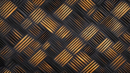 Abstract Black Gold Woven Pattern Texture Background