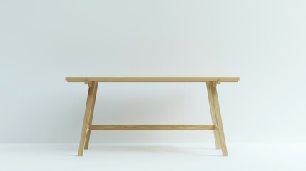 Full-Length Bar Table on White