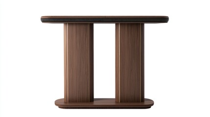 Full-Length Bar Table on White