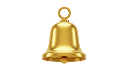 Isolated Golden Bell