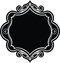 Bracket Frame Silhouette Vector