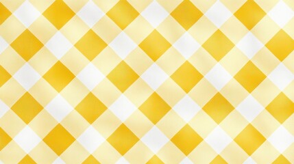 Minimalist pastel yellow gingham fabric texture, ideal for paper and textile patterns.