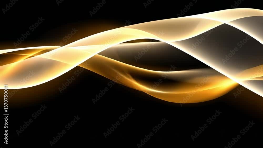 Poster elegant and dynamic abstract wave patterns in fluid motion with soft light and gradient colors for b