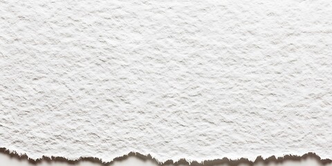 White Textured Paper Background Torn Edge