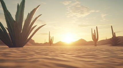 Desert sunset photography arid landscape natural beauty tranquil environment scenic view serene concept