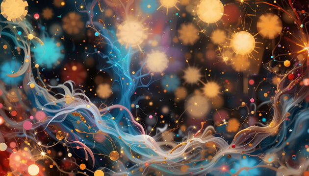 fractal realms abstraction isolated on transparents background