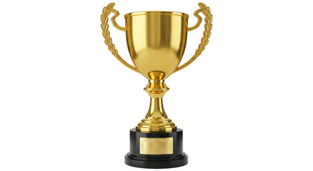 Isolated Gold Trophy