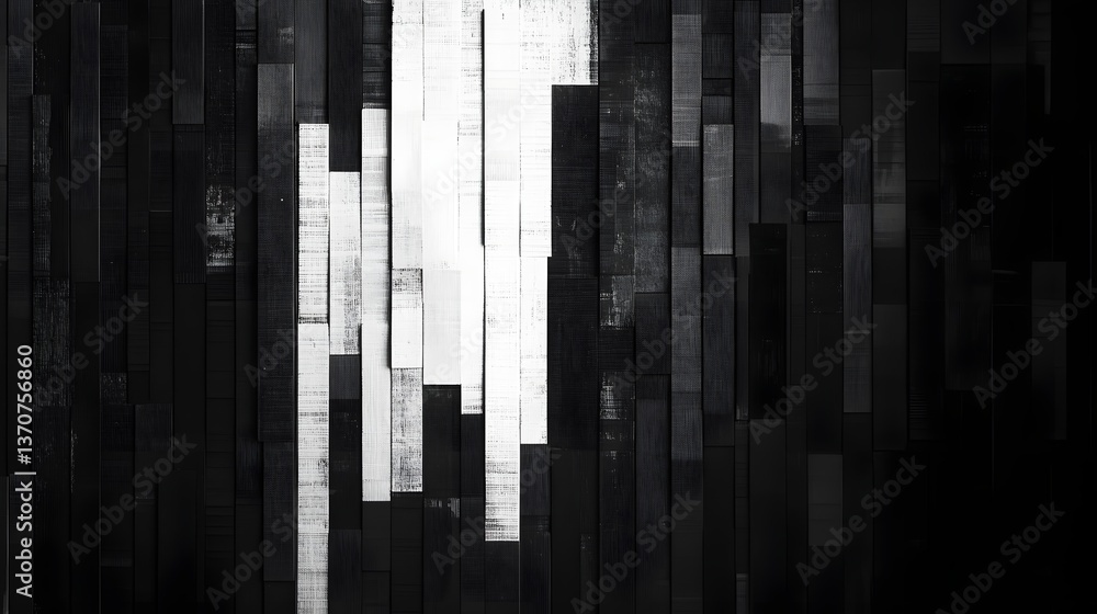 Poster glitchy pixelated static noise texture monochrome digital cyberpunk-inspired background