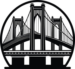 Brooklyn Bridge Silhouette Vector
