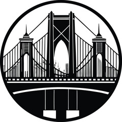 Brooklyn Bridge Silhouette Vector