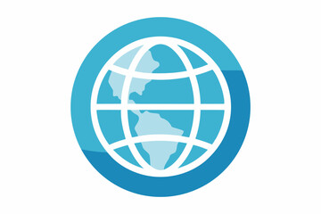 Global network design features an Easter egg symbol on a web button, illustrating 3D communication