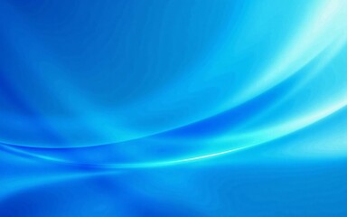 Obraz premium Vibrant blue and white flowing abstract wave background - stylish graphic design expressing futuristic technology, coolness, and dynamic movement