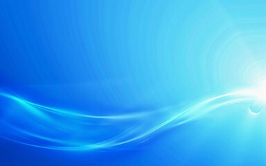 Vibrant blue and white flowing abstract wave background - stylish graphic design expressing futuristic technology, coolness, and dynamic movement