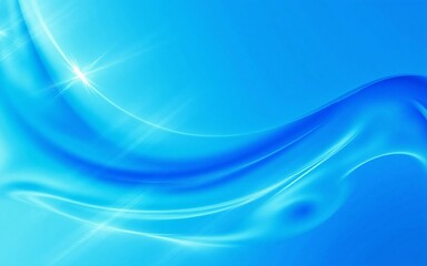 Vibrant blue and white flowing abstract wave background - stylish graphic design expressing futuristic technology, coolness, and dynamic movement
