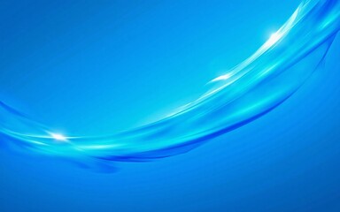 Vibrant blue and white flowing abstract wave background - stylish graphic design expressing futuristic technology, coolness, and dynamic movement