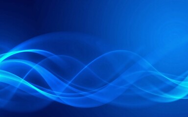 Fototapeta premium Vibrant blue and white flowing abstract wave background - stylish graphic design expressing futuristic technology, coolness, and dynamic movement