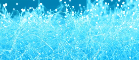 Obraz premium Abstract Blue Ice Crystal Network Texture Background