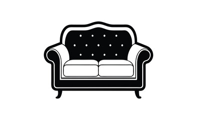 Leather Sofa silhouette