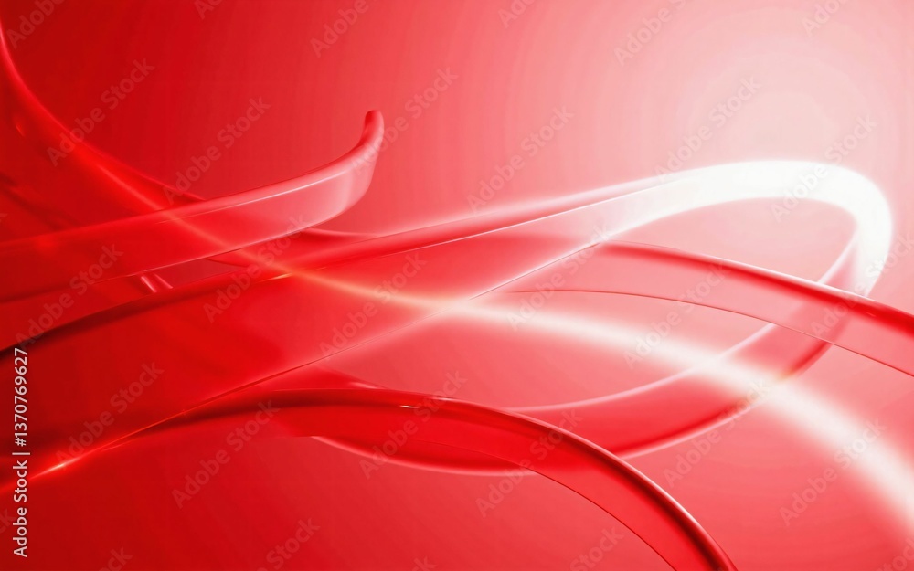 Poster elegant and smooth abstract wave background transitioning from deep red to bright orange - expressin