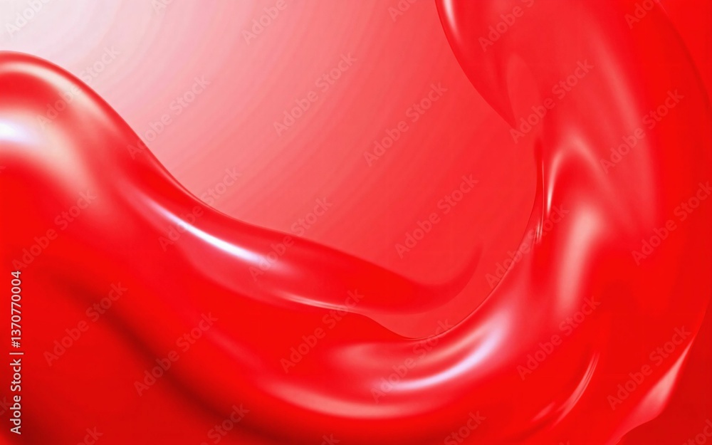 Poster elegant and smooth abstract wave background transitioning from deep red to bright orange - expressin