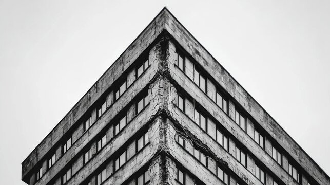 Architectural corner of a modern building