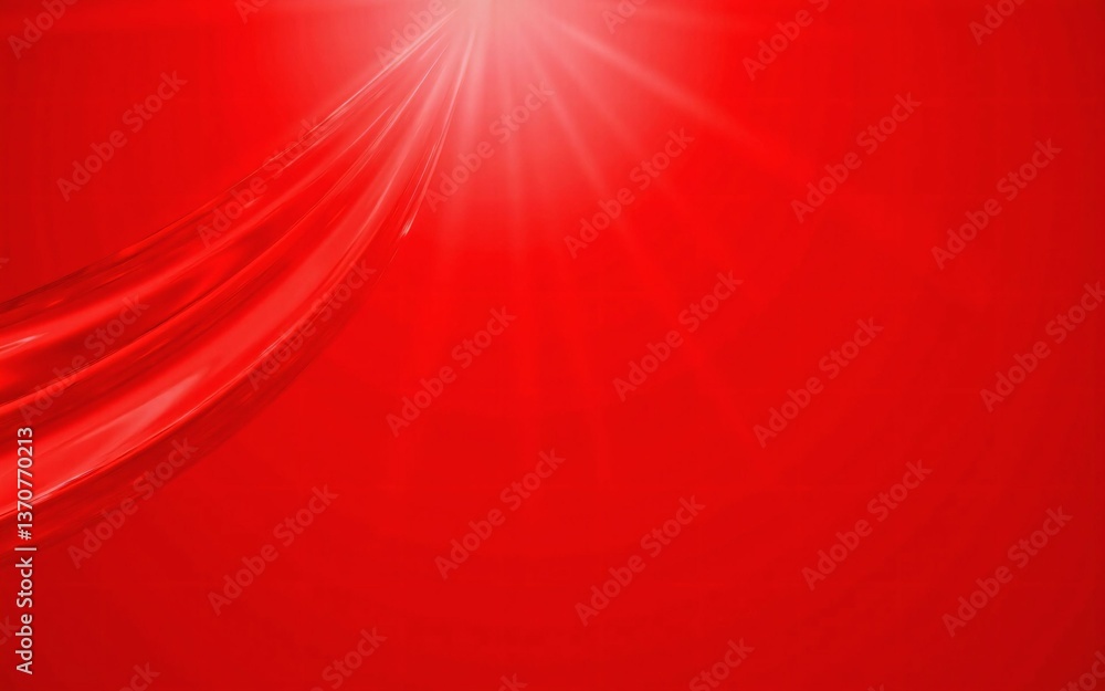 Poster elegant and smooth abstract wave background transitioning from deep red to bright orange - expressin