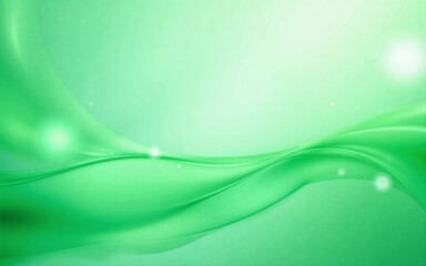 Fototapeta premium Elegant and smooth abstract wave background transitioning from deep green to bright light green - expressing nature's power, vitality, and refined beauty