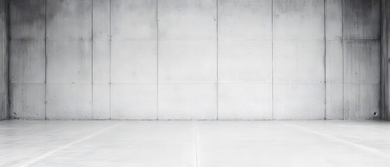 Empty Modern Concrete Room Interior Design