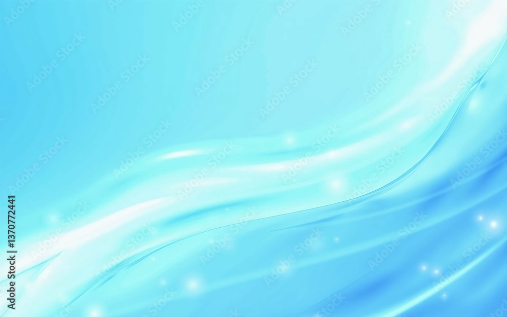 Poster elegant and smooth abstract wave background transitioning from deep blue to light blue - expressing 