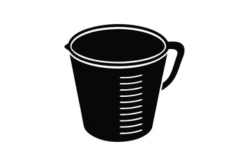 Silhouette design of a measuring cup.eps