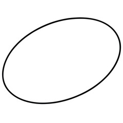 oval on white background