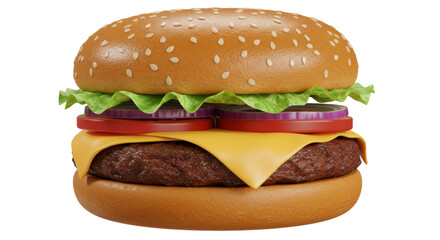 Isolated Hamburger
