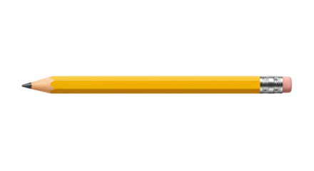 Isolated Yellow Pencil