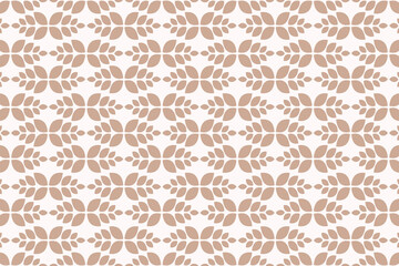Abstract floral background with leaf seamless pattern.