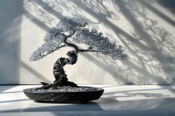 Wire Bonsai Tree Sculpture