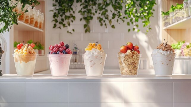 Cozy kitchen yogurt bar a customizable culinary experience at home