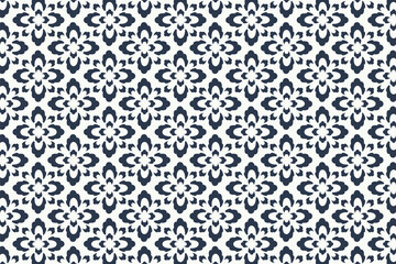 Abstract floral background with leaf seamless pattern.