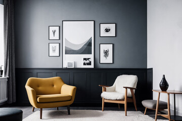 Modern interior of a guest room