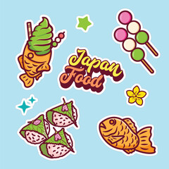 Japan Street Food Sticker set