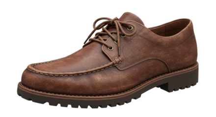 Isolated Brown Leather Shoe