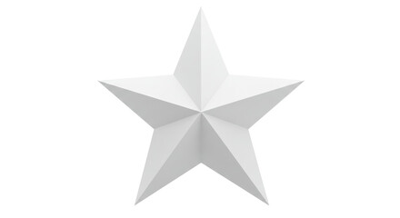Isolated White Star Shape