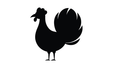 Turkey vector silhouette, Turkey silhouette, turkey silhouette - vector illustration, Turkey silhouette vector black and white.
