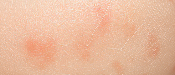 Fototapeta premium Dry skin with blotchy and uneven pigmentation shows signs of irritation and possible dermatological conditions