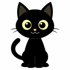 black cat cartoon