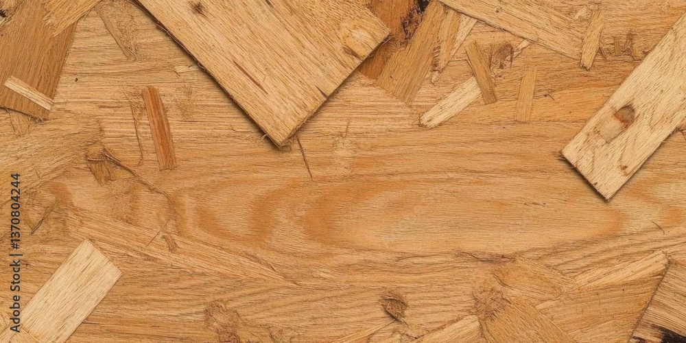 Poster natural chipboard texture - a textured wood particle board surface with visible fibers and subtle pa